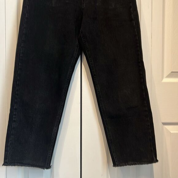 Oak & Fort Black High Rise Ankle Length Jeans Size M - Picture 3 of 9